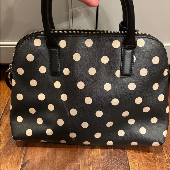 100% Authentic Kate SpadePolka Dots Saffiano Leather Tote Bag